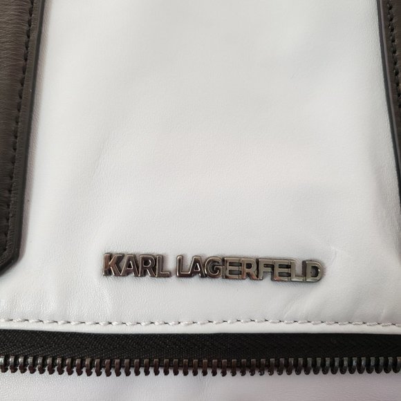 Karl Lagerfeld vintage Bowletto expandable leather tote - Picture 3 of 7